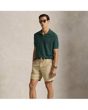 Polo Ralph Lauren 21.5 Cm Classic Fit Linen-Cotton Shorts - Green