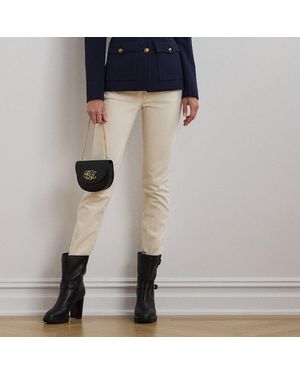 Ralph Lauren High-Rise Straight Ankle Jean - Black