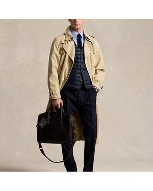 Polo Ralph Lauren Leren Aktetas - Zwart