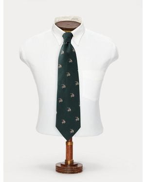 RRL Handmade Western-Inspired Club Tie - Blue