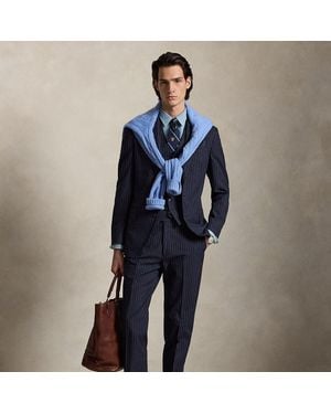 Ralph Lauren Polo Tailored Pinstripe 3-Piece Suit - Blue