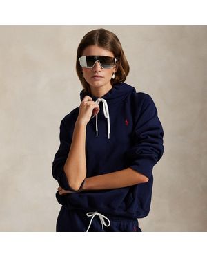 Polo Ralph Lauren Shrunken Fit Fleece Hoodie - Blue