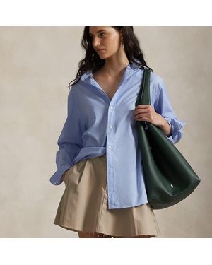 Polo Ralph Lauren Polo Play Leather Large Tote - Blue