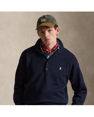 Polo Ralph Lauren Relaxed Fit Flag Cotton Jumper - Blue