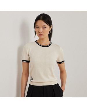 Ralph Lauren Maglia bicolore a maniche corte - Bianco