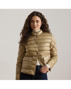 Ralph Lauren Quilted Mockneck Puffer Jacket - Brown