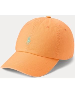 Polo Ralph Lauren Klassische Baumwollchino-Baseballkappe - Orange