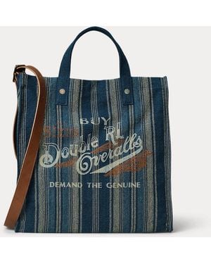 Ralph Lauren Ralph Lauren Handwoven Carpenter Tote - Blue