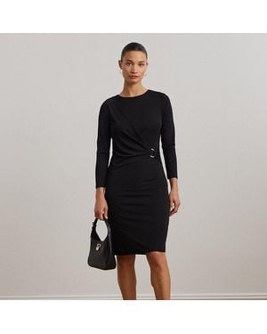 Ralph Lauren Abito in jersey con maniche a tre quarti - Nero