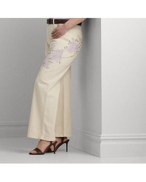 Ralph Lauren Ralph Lauren Floral High-rise Wide-leg Jean - Gray