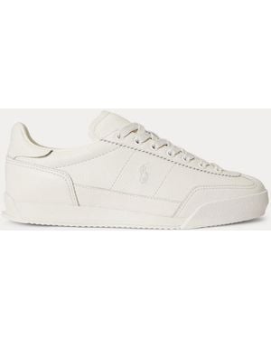 Ralph Lauren Hester Leather Trainer - White