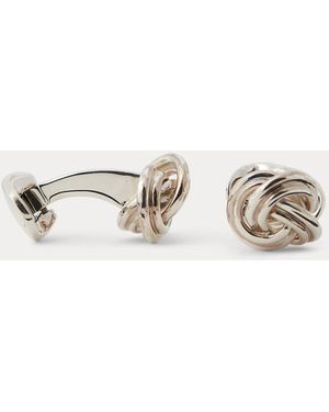 Ralph Lauren Sterling Knot Cufflinks - Metallic