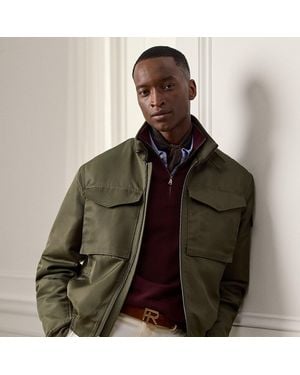 Ralph Lauren Ralph Lauren Twill Flight Jacket - Brown