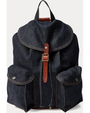 RRL Denim Rucksack - Blue