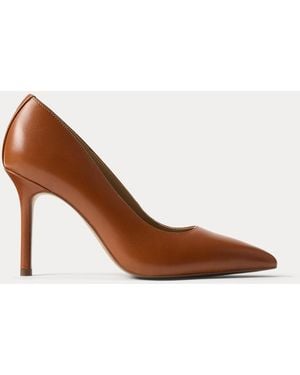 Ralph Lauren Lederpumps Lindella Ii - Braun