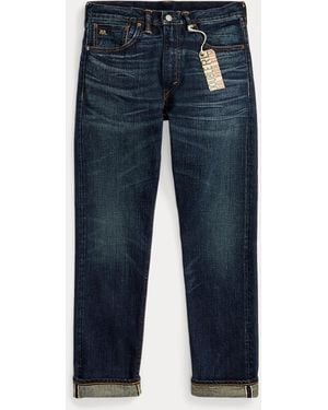 RRL High Slim Bayview Selvedge Jean - Blue