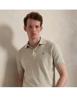 Polo Ralph Lauren Cotton Polo-Collar Jumper - Brown