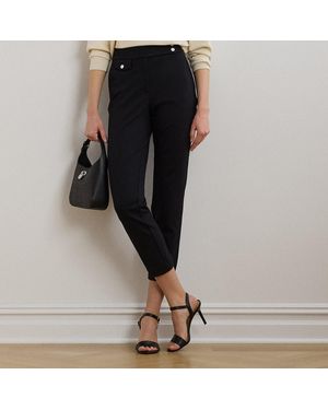 Ralph Lauren Ponte Ankle Trouser - Black