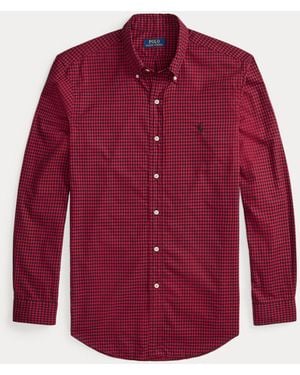 Polo Ralph Lauren Custom-Fit Twillhemd Mit Karomuster - Rot