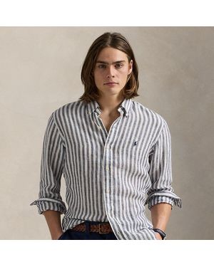 Polo Ralph Lauren Camicia in lino a righe Custom-Fit - Multicolore