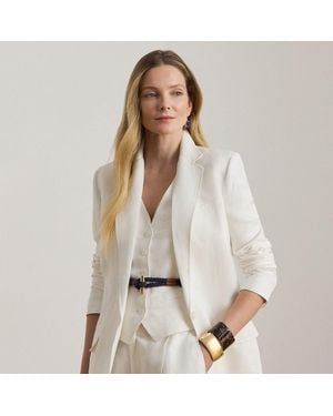 Ralph Lauren Linen-Blend Twill Blazer - Natural