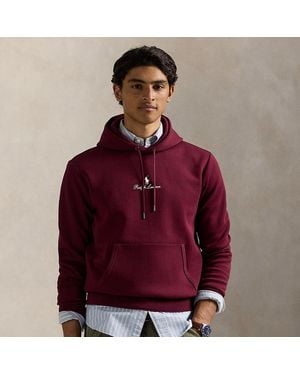 Polo Ralph Lauren Logo Double-Knit Hoodie - Red