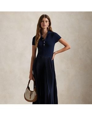 Ralph Lauren Polo Jumper-Bodice Dress - Blue