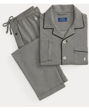 Polo Ralph Lauren Jacquard-Knit Pyjama Set - Grey