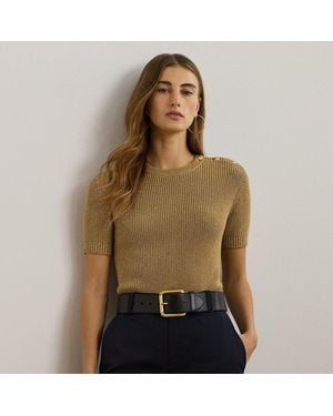 Ralph Lauren Maglia metalizzata a maniche corte - Verde