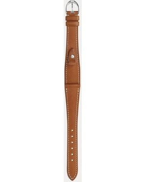 Ralph Lauren Petite Stirrup Calfskin Watch Strap - White
