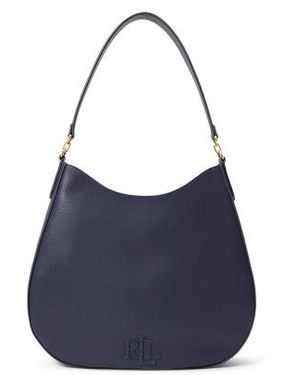 Ralph Lauren Borsa a spalla Adley grande in pelle - Blu
