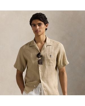 Ralph Lauren Classic Fit Linen Camp Shirt - Natural