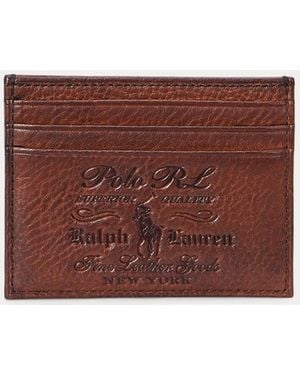 Polo Ralph Lauren Heritage Leather Card Case - Red