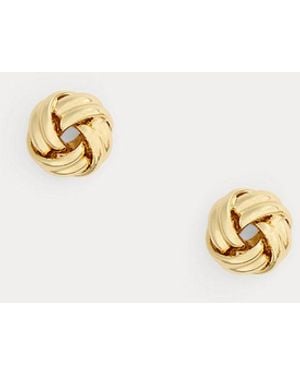 Ralph Lauren Plated Knot Studs - Metallic