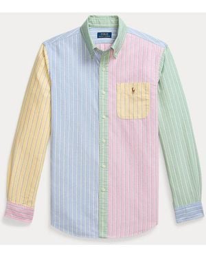 Polo Ralph Lauren Gestreiftes Custom-Fit Freizeithemd - Blau