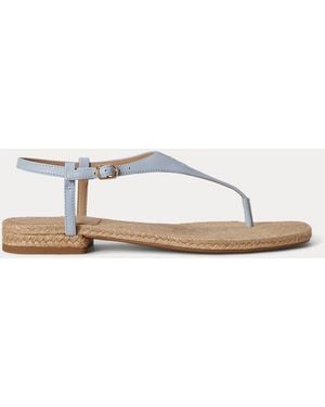 Ralph Lauren Ralph Everley Iii Nappa Leather Sandal - Natural