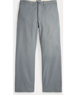 RRL Striped Woven Field Pant - Grey