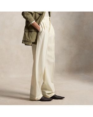 Polo Ralph Lauren Bacall Wool-Blend Trouser - White