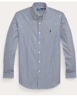 Polo Ralph Lauren Custom Fit Gestreept Poplin Overhemd - Blauw