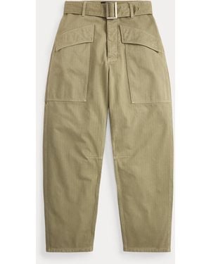 Ralph Lauren Herringbone Twill Cargo Trouser - Green