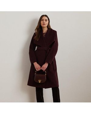 Ralph Lauren Cappotto a vestaglia in misto lana - Marrone