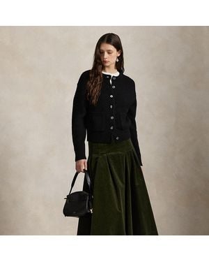 Polo Ralph Lauren Faltenrock Aus Kordsamt - Grün