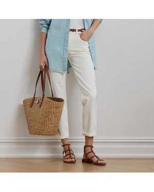 Ralph Lauren Embroidered Relaxed Tapered Jean - Blue