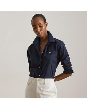Ralph Lauren Easy Care Stretch Cotton Shirt - Blue