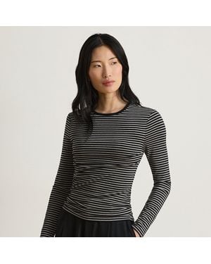 Ralph Lauren Gestreepte Longsleeve Van Katoenmix - Zwart