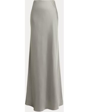 Ralph Lauren Maxirock Aus Satin-Charmeuse - Grau