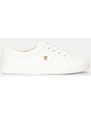 Ralph Lauren Janson Ii Canvas Sneaker - White
