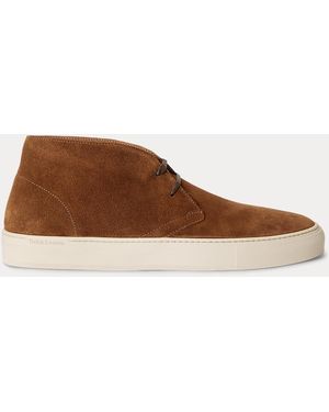 Ralph Lauren Jermain Calf-Suede Chukka Trainer - Brown