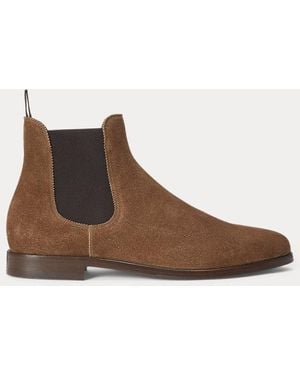 Ralph Lauren Grantly Calf-Suede Chelsea Boot - Brown