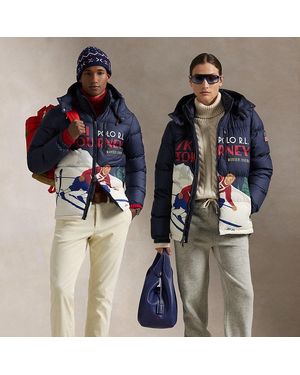 Ralph Lauren Il piumino Gorham con stampa sciatore - Blu
